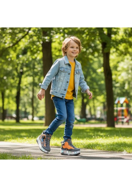 Çocuk Patenli Işıklı Çıkarılabilir 4 Tekerlekli Spor Ayakkabı fiyatları
