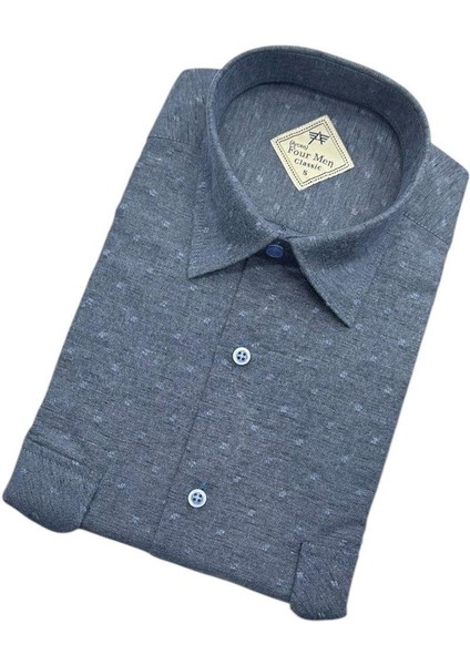 Klasik %100 Cotton Uzun Kollu Terletmeyen Kışlık Flanel Terletmeyen Gömlek (Regular Kalıp) fiyatları