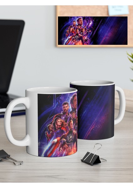 Marvel "avengers" Ekibi Baskılı Porselen Kupa Bardak