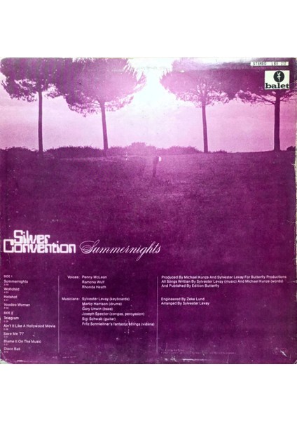 Silver Convention – Summernights Lp fiyatları