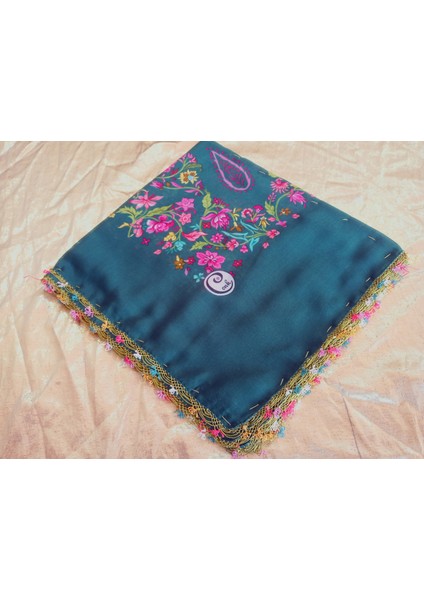 Cenk ve Reyhan Zarif ve Şık El Işi Iğne Oyalı Yazma/el Işi Iğne Yemeni/el Işi Tülbent/baş Örtüsü