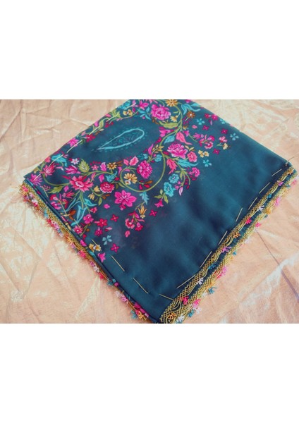 Cenk ve Reyhan Zarif ve Şık El Işi Iğne Oyalı Yazma/el Işi Iğne Yemeni/el Işi Tülbent/baş Örtüsü