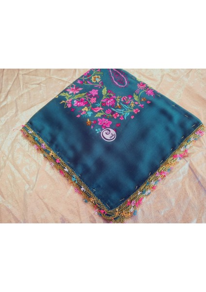 Cenk ve Reyhan Zarif ve Şık El Işi Iğne Oyalı Yazma/el Işi Iğne Yemeni/el Işi Tülbent/baş Örtüsü