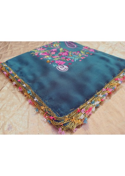 Cenk ve Reyhan Zarif ve Şık El Işi Iğne Oyalı Yazma/el Işi Iğne Yemeni/el Işi Tülbent/baş Örtüsü