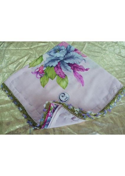 Cenk ve Reyhan Zarif ve Şık El Işi Iğne Oyalı Yazma/el Işi Iğne Yemeni/el Işi Tülbent/baş Örtüsü