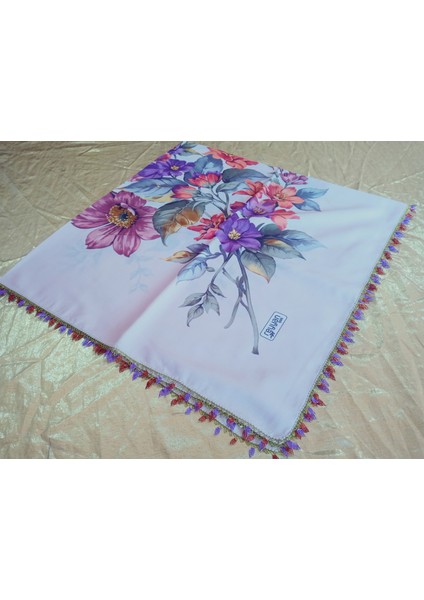 Cenk ve Reyhan Zarif ve Şık El Işi Iğne Oyalı Yazma/el Işi Iğne Yemeni/el Işi Tülbent/baş Örtüsü