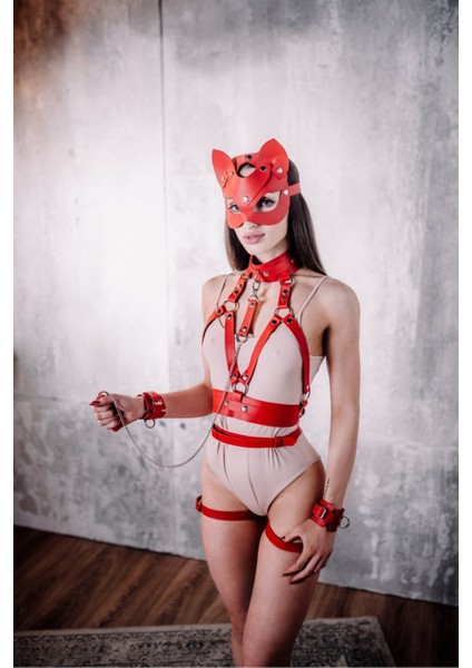 Fantezi Body-Harness Body - L/xl - Kırmızı fiyatları
