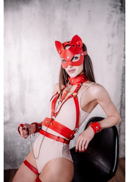 Fantezi Body-Harness Body - L/xl - Kırmızı indirimleri