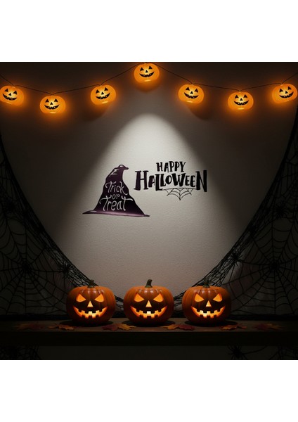 Happy Halloween Temalı Duvar Stickerı
