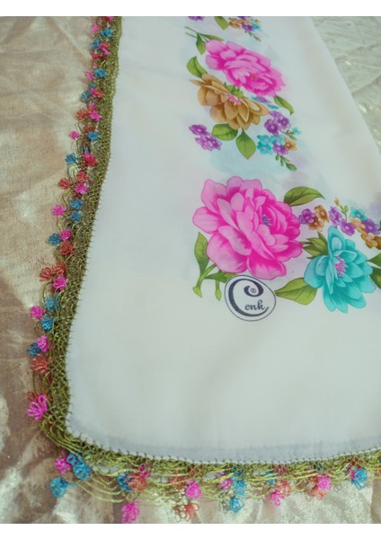 Cenk ve Reyhan Zarif ve Şık El Işi Iğne Oyalı Yazma/el Işi Iğne Yemeni/el Işi Tülbent/baş Örtüsü fırsatları