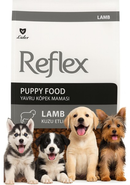 Kuzu Etli Yavru Köpek Maması 1kg (Yeni 1 kg Zipli Paketler)