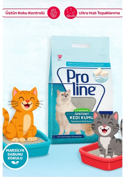 Pro Line Sabun Kokulu Kedi Kumu 10 Lt