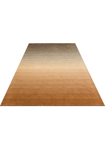Odesa Ash Brown, Modern Çizgilere Sahip Renk Geçişli %100 Saf Yün ile Üretilen Salon Halısı