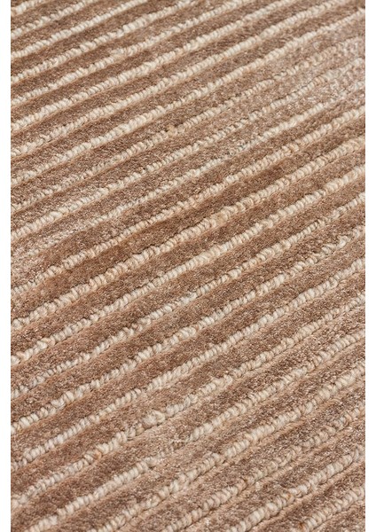 Orlando Brown El Dokuma Teknikleriyle Özenle Üretilmiş, Doğal Viskon, Yün Karışımlı Salon halısı indirimleri