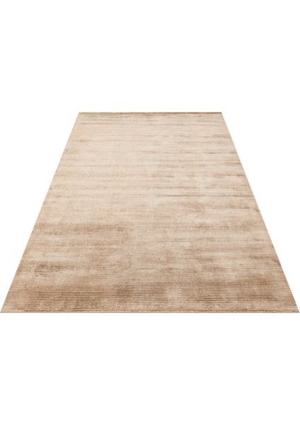 Orlando Brown El Dokuma Teknikleriyle Özenle Üretilmiş, Doğal Viskon, Yün Karışımlı Salon halısı