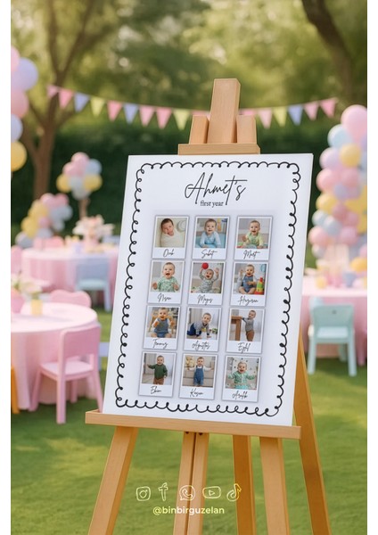 Ilk Yılım - Fotoğraflı 1 Yaş Özel Panosu
