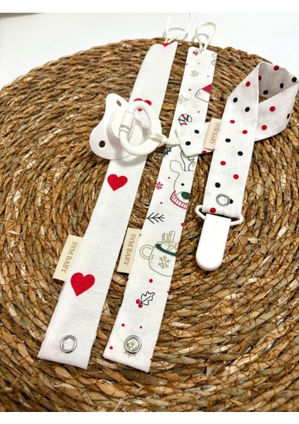 Emzik Askı Seti,yılbaşı Konsepti 3 Adet Emzik Askısı ve 1 Adet Askı Klipsi fiyatları