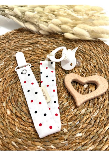 Emzik Askı Seti,yılbaşı Konsepti 3 Adet Emzik Askısı ve 1 Adet Askı Klipsi