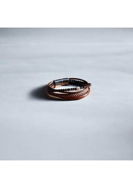 Erkek Hakiki Deri Bileklik Hediyelik Örgü & Taş Detaylı Vintage Bileklik indirimleri