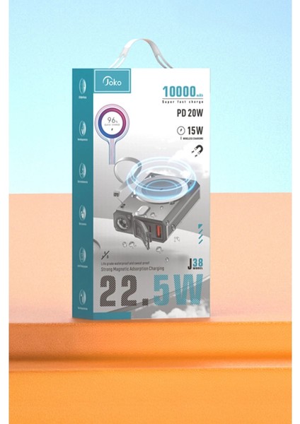 Joko J38 10.000 Mah 20W Pd LED Işıklı Magsafe Powerbank - Turuncu fırsatları