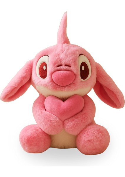 Stitch Pembe Sarılı Kalpli - Sevimli Stitch Peluş Oyuncak - Sarlıan Kalp Ile 25 cm indirimleri