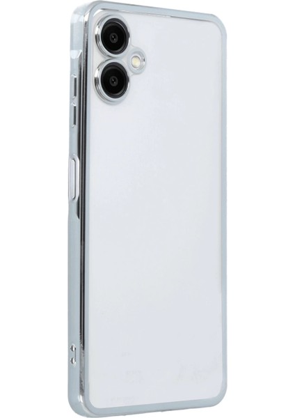 Samsung Galaxy A06 Kılıf Razer Lensli Silikon - Gümüş