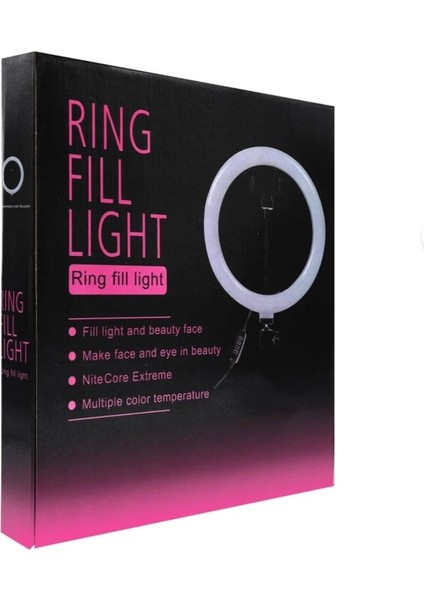 Youtuber Tiktok Çekim Işıklı Makyaj Işığı Ring Light 10 Inç 2.1 M Tripod fiyatları