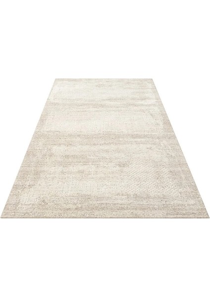 Exotic Beıge, %100 El Dokuması, Yün, Viskon Karışımı ile Üretilmiş Kendinden Desenli Salon Halısı