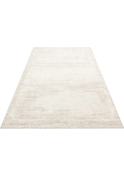 Exotic Beıge, %100 El Dokuması, Yün, Viskon Karışımı ile Üretilmiş Kendinden Desenli Salon Halısı