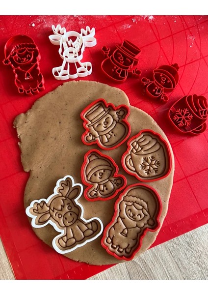 Winter Cookie Cutters | Kış Temalı Kurabiye Kalıpları | Yılbaşı Şekilli Kalıp Seti