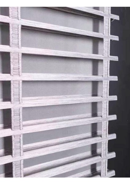 Picasso Shadow Silüet Kumaş Jaluzi Store Perde, Alüminyum Kasalı Yüksek Kaliteli - Gri 97686SHADOW