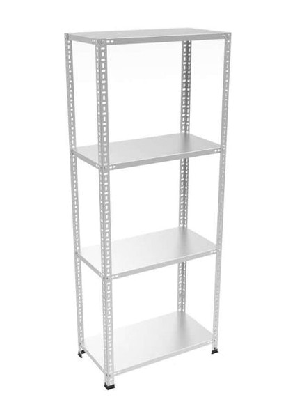 4 Katlı Çelik Raf Sistemi | Galvaniz Depo Rafı | Demir Metal Raf |