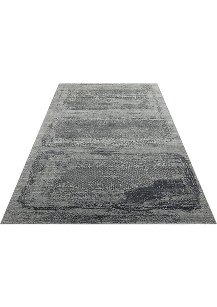 Exotic Black, %100 El Dokuması, Yün, Viskon ile Üretilmiş Kendinden Desenli Salon Halısı