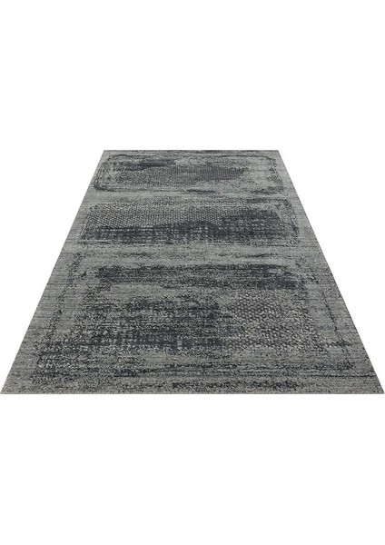 Exotic Black, %100 El Dokuması, Yün, Viskon ile Üretilmiş Kendinden Desenli Salon Halısı