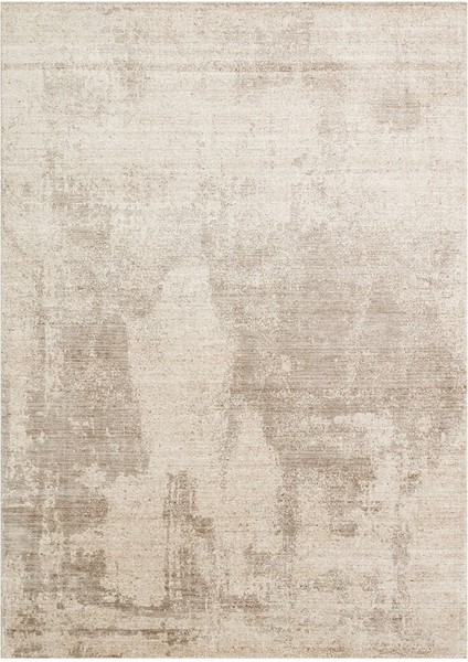 Grace Natural Beıge, Kendinden Desenli Yün, Viskon ve Pamuk Karışımlı Desenli Zarif Salon Halısı