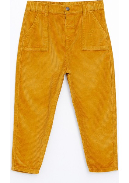 Yeni Sezon Beli Lastikli Basic Kadife Erkek Bebek Pantolon
