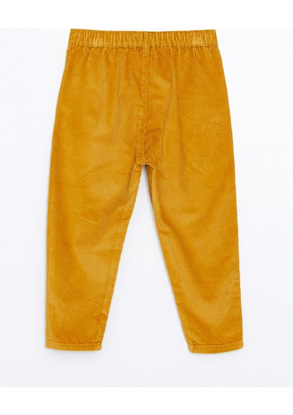 Yeni Sezon Beli Lastikli Basic Kadife Erkek Bebek Pantolon modelleri