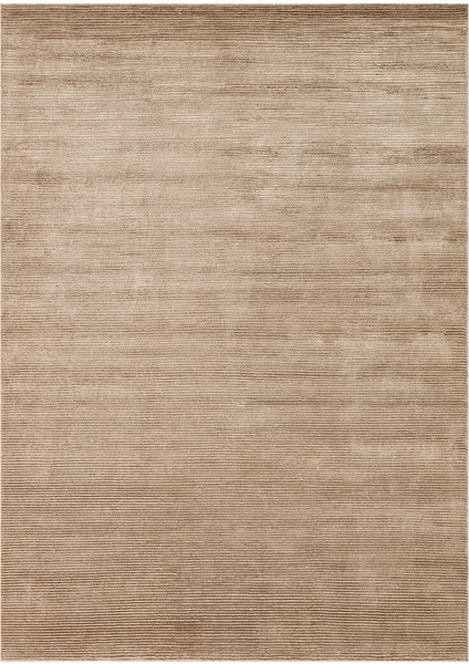 Orlando Brown El Dokuma Teknikleriyle Özenle Üretilmiş, Doğal Viskon, Yün Karışımlı Salon halısı