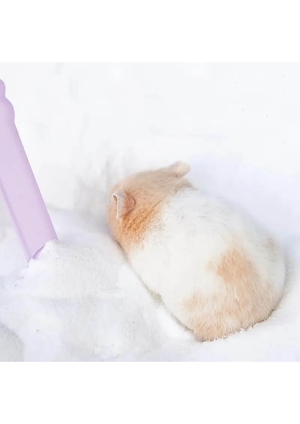 Hamster & Küçük Kemirgenler Için Tozu Azaltılmış Banyo Kumu - Doğal Kuvars, 100G