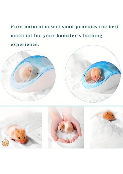 Hamster & Küçük Kemirgenler Için Tozu Azaltılmış Banyo Kumu - Doğal Kuvars, 100G fiyatları