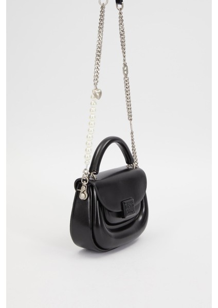 Siyah Kalp Akseuarlı El ve Omuz ÇANTASI-930236 fiyatları