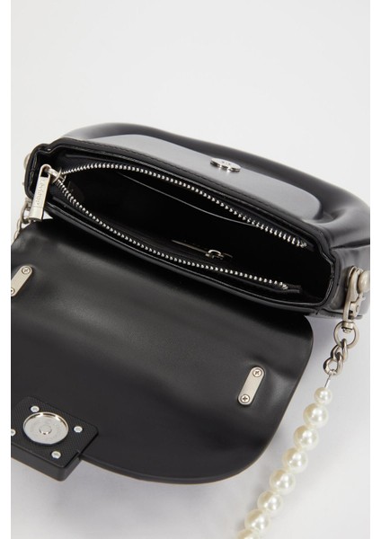 Siyah Kalp Akseuarlı El ve Omuz ÇANTASI-930236 indirimleri