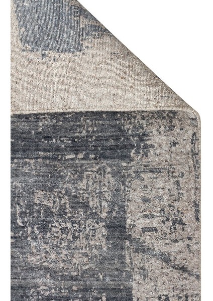 Grace Charcoal D. Grey, Kendinden Desenli Yün, Viskon ve Pamuk Karışımlı Desenli Zarif Salon Halısı fiyatları