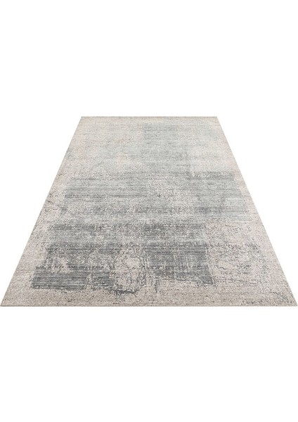 Grace Charcoal D. Grey, Kendinden Desenli Yün, Viskon ve Pamuk Karışımlı Desenli Zarif Salon Halısı