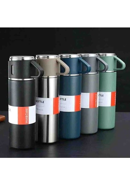 Vaccum 3 Bardaklı Çelik Termos fiyatları