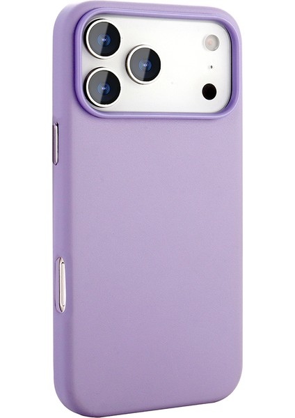 iPhone 17 Pro Max Kılıf M-Safe Şarj Özellikli Pu Deri Görünümlü Brvh Kupra Kapak - Siyah