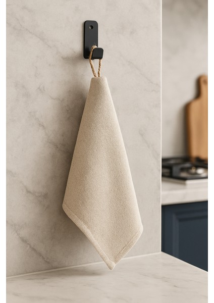 Banyo & Mutfak Için Yapışkanlı Metal Askı 4’lü - Havlu, Mutfak Bezi, Bornoz, Çanta, Takı Askısı