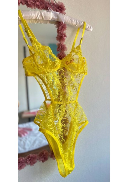 Dantelli Desteksiz Balenli Tül Body/bodysuit - B Cup 75-80-85-90 modelleri