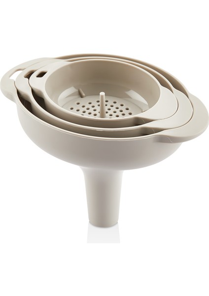 Süzgeçli Huni Seti Qlux Ideas 3 Boy Süzgeçli Huni Yağ Hunisi Bpa Içermez L-00874 fiyatları