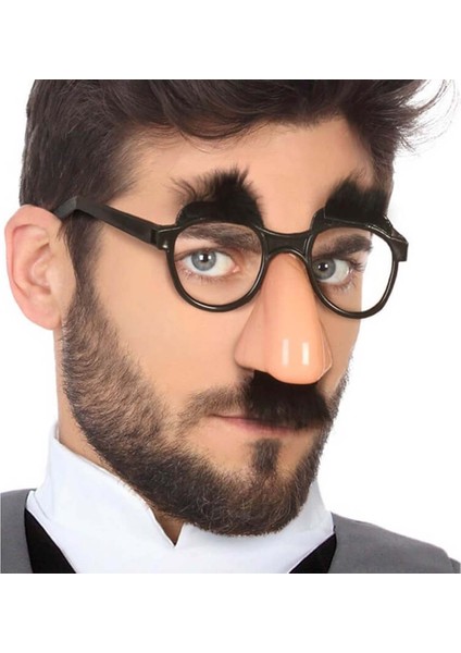 Eğlenceli Kılık Değiştirme Kaş Bıyık Mizah Gözlüğü 9X13 cm modelleri